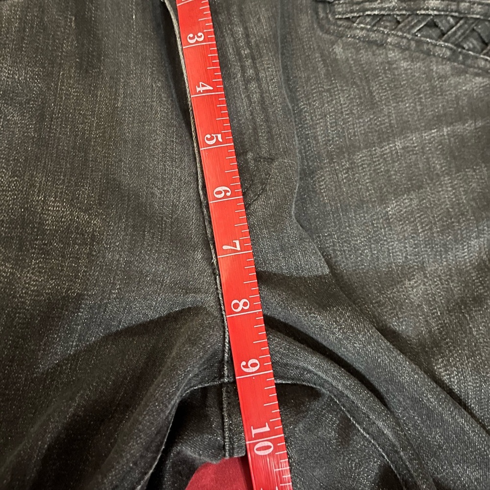 White House Black Market Slim Black Noir Jeans Size 12 - Picture 13 of 14